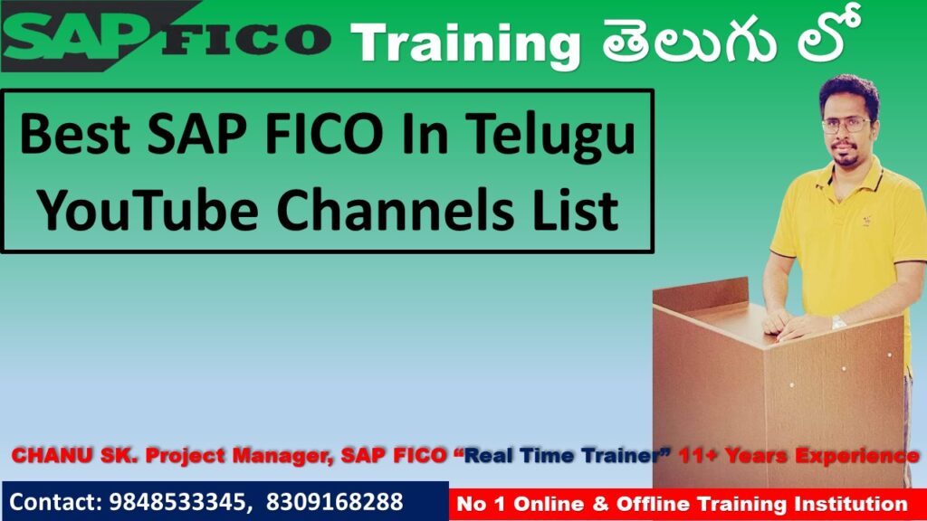 Best SAP FICO In Telugu YouTube Channels List